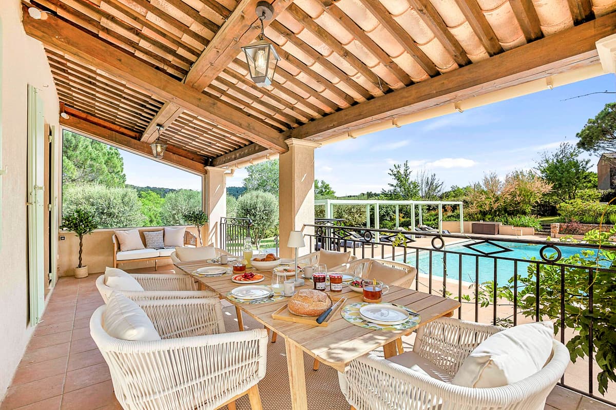 En av flera njutningsfulla utemiljöer